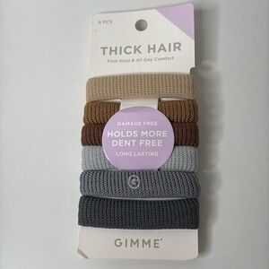 Gimme Beauty Thick Fit Hair Bands 6 Piece NWT